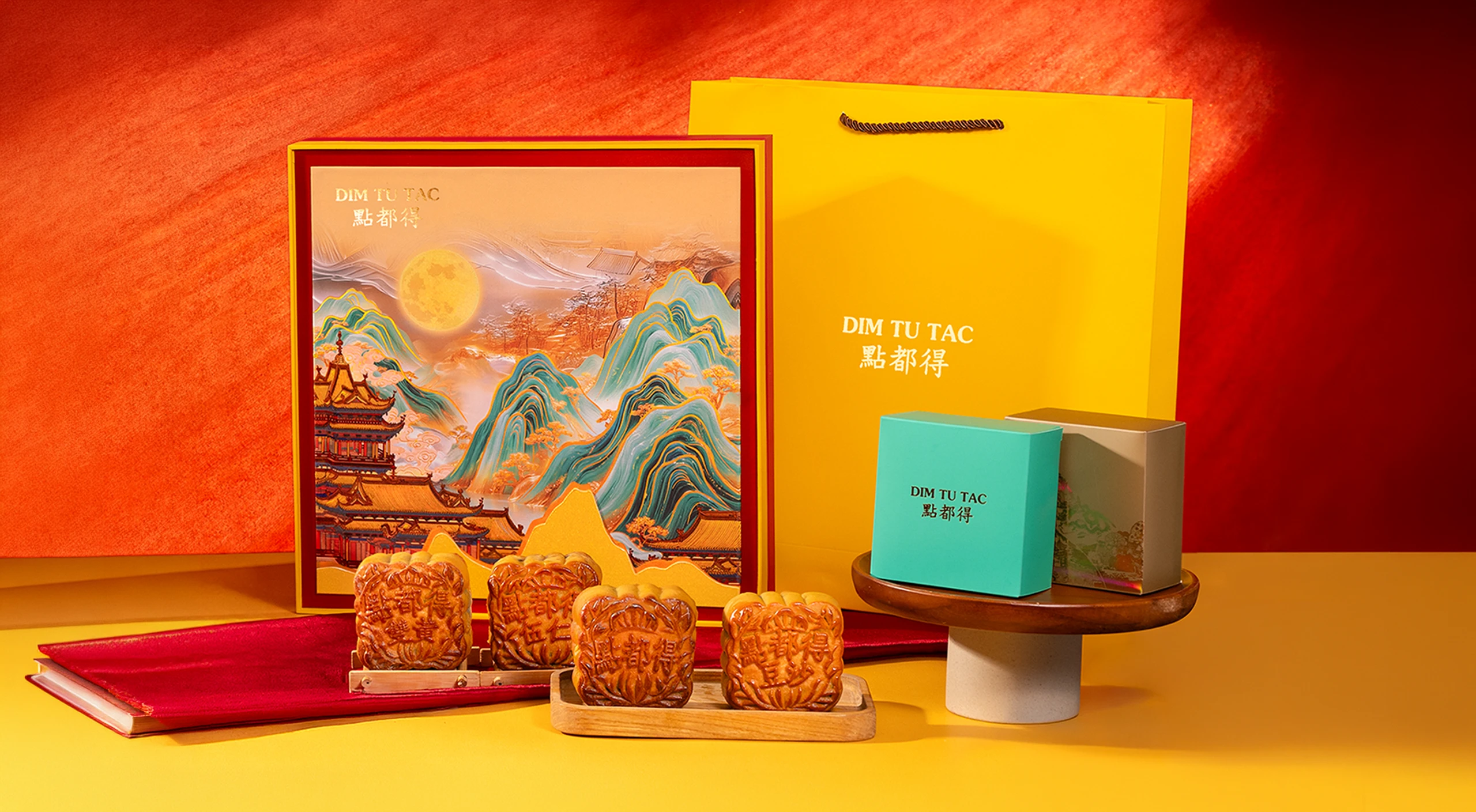 Hộp bánh Trung thu Minh Nguyệt Huy Hoàng Dim Tu Tac - chi tiết