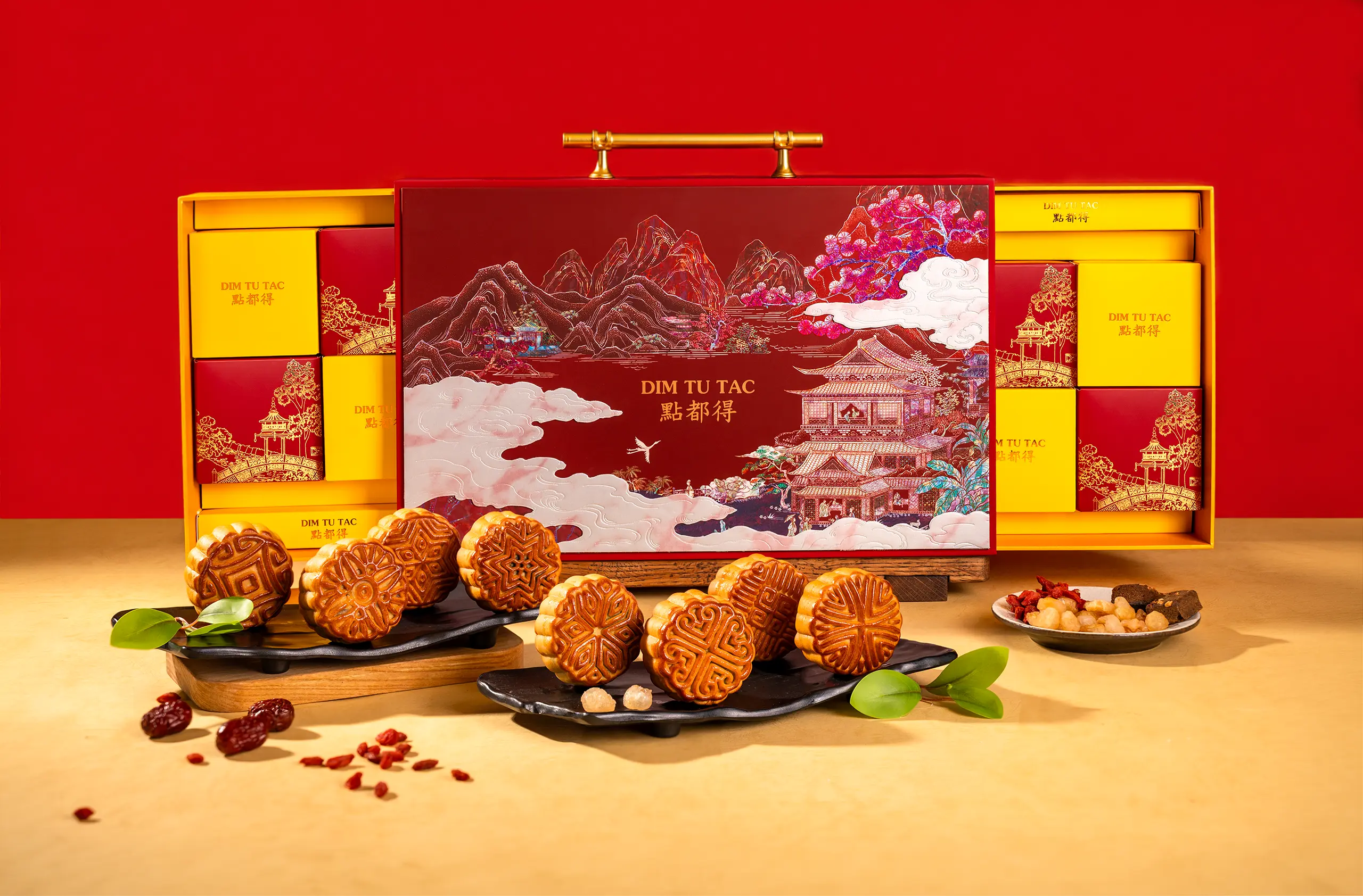 Bánh Trung thu Hồng Phúc Đắc Mãn Đường - Dim Tu Tac 2026